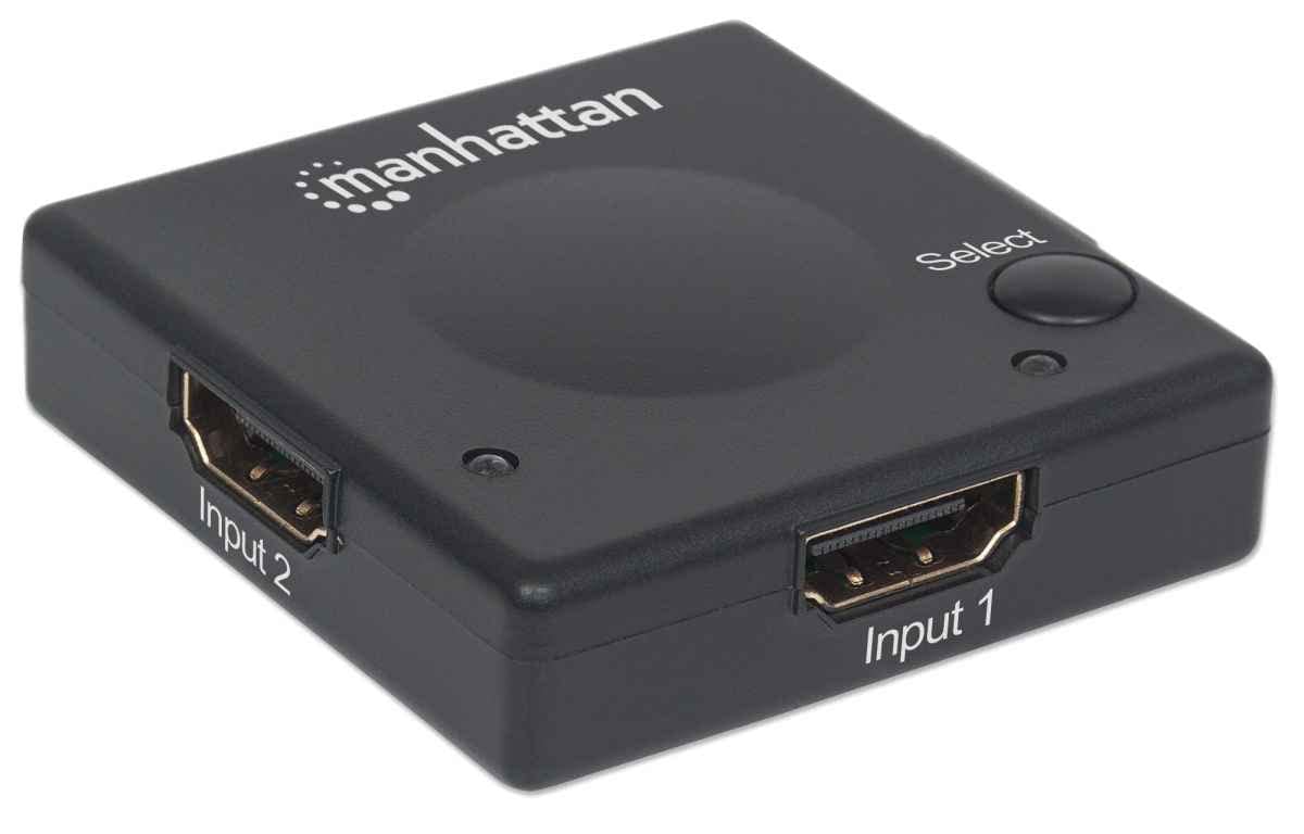 Manhattan 207911 HDMI video switch - Video Switches (HDMI, 1.3b, Black, Plastic, 5 m, 480i,480p,576i,576p,720p,1080i,1080p)