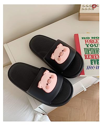 CEINOM Cute Cartoon Pig Slippers for Women Pillow Cloud Slides indoor Outdoor Anti-Slip Shower Shoes Home Slippers2