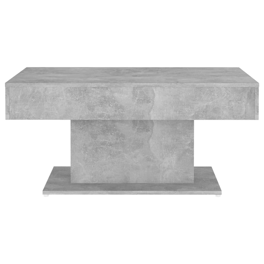 Stolik kawowy betonowy szary 96 x 50 x 45 cm, materiał drewnopochodny, wytrzymały stolik kawowy do salonu, nowoczesne stoliki pomocnicze, trwałe stoły do salonu