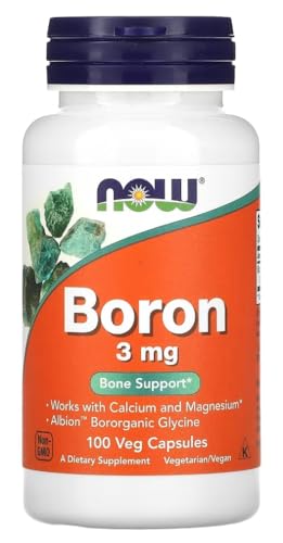 Now Foods - Boron, 3mg | Soutien à la santé des os et des articulations - 100 capsules