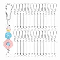 20 Stück Schlüsselanhänger Rohlinge - Metall Blanko Zum Selbermachen