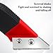 EMVANV Grout Removal Tool, Tile Grout Remover, Saw Angled, 5pcs Replacement Blade, Red Black, Compact, Rubber, Easy Carry & Store, Wide Use, 1 Count