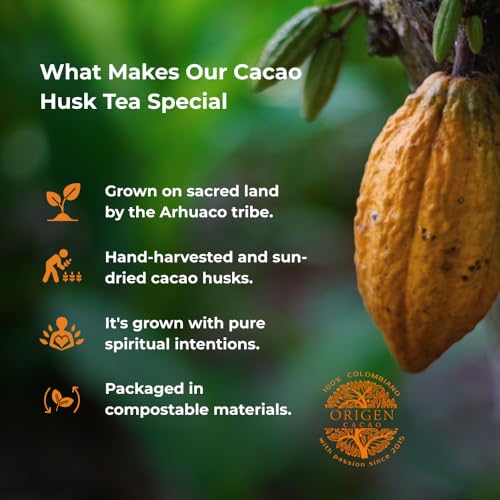 Origen Cacao Husk Tea – 100% Natural Cacao Shell – Zero Sugar, Caffeine-Free ...