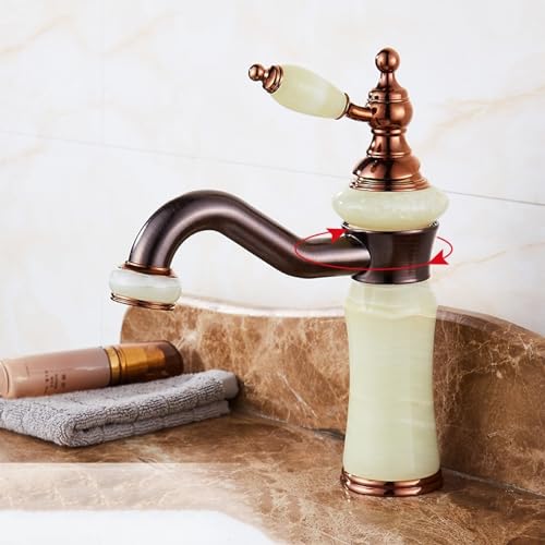 Robinet de lavabo eau chaude et froide en cuivre sous comptoir durable