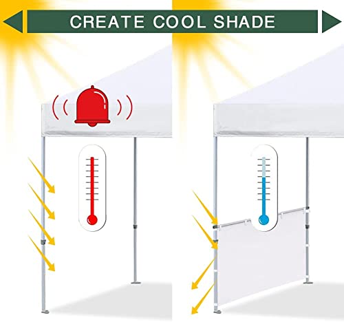 Eurmax Usa Instant Sunwall For 10X10 Pop Up Canopy, Canopy Half Walls, Outdoor Instant Canopies,Pergola, 1 Pack Half Sidewall Only(Yellow) #TOP3