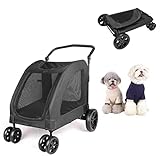 hauck hundebuggy / hundewagen togfit pet roadster 【Faltfunktion:】 Der Pet Travel Kinderwagen lässt sich schnell zusammenfalten und kann überall bequem verstaut werden, ob zu Hause oder im Urlaub. Dies bedeutet, dass Sie es einfach vom Auto zu Ihrem Lieblingsurlaubsort nach Hause bringen können. Produktabmessungen: 97 x 60 x 85 cm (L * B * H); Faltgröße:97 x 81 x 32cm (L * B * H)