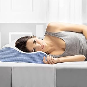 Livingful Premium Traagschuim Hoofdkussen • Hoofdkussen Nekklachten • Orthopedisch Traagschuim Hoofdkussen • Ergonomisch Hoofdkussen als Ideale Neksteun • Memory Foam Pillow • Slaapkussen • Kussen Tegen Slaap en Nekklachten • Voor Hoofd, Nek en Schouders • Medium • Comfort • Zacht • OEKO-TEX Standard100 (50x30x10cm)