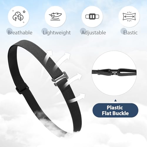 JASGOOD Nickel Free Elastic Belts for Women Stretch Belt with Plastic Flat Buckle No show Belt for Jeans Pants4