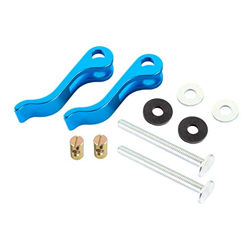 Powertec 71165 Aluminum Cam Clamp For Woodworking, 5/16"-18 Threaded Insert - 2Pk, Blue #TOP3