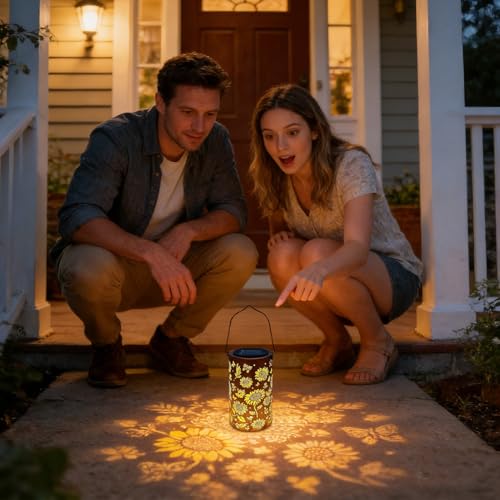 Linterna solar impermeable para veladas al aire libre en patios y pasillos decorativos 6