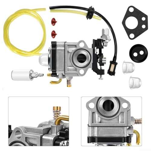 Aluminum Carburetor Replacement Set For 2-Stroke Engine 22Cc-34cc Lawn Mower Hedge Trimmer With Complete Installation Components