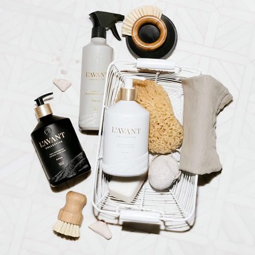 Image of L'AVANT Collective Hand Soap, Dish Soap & Multipurpose Surface Cleaner Fresh Linen | High Performing Formula Luxurious Ingredients Soft Smooth Hands & Dishes | Kitchen Home Decor Hostess Gifts