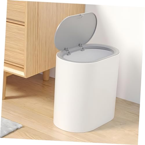 Caneca de basura rectangular con tapa de Mobestech miniatura 6