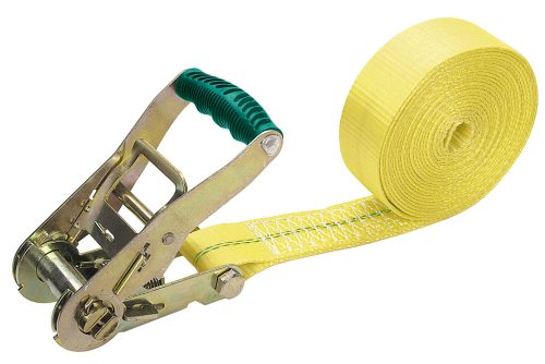 wolfcraft 3275000 Sangle d'Arrimage à Cliquet, Force de Serrage 2000 kg, Longueur de 6 m Argent