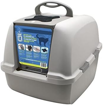 Hagen CatIt Jumbo Hooded Litter Box in Gray