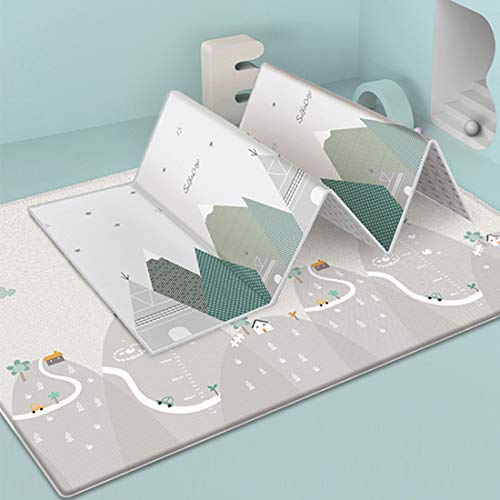 Tosbess Alfombra de juegos para bebé, Bebé Crawl Mat Niños Playmat 
