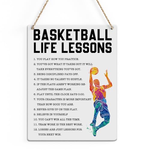 Inspirational Quotes Basketball Wall Decor Gift