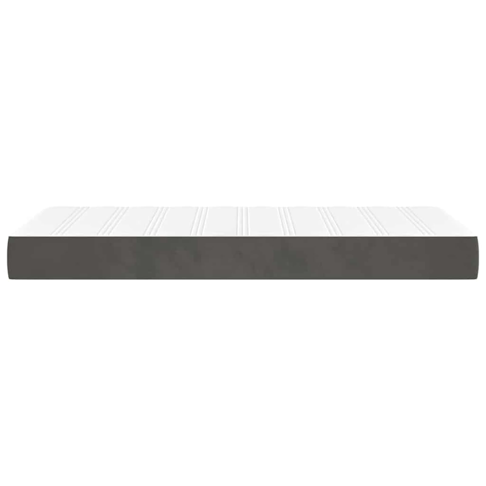 Homgoday Matelas Enfants en Tissu Velours Blanc et Gris Durable | 80x160x20cm