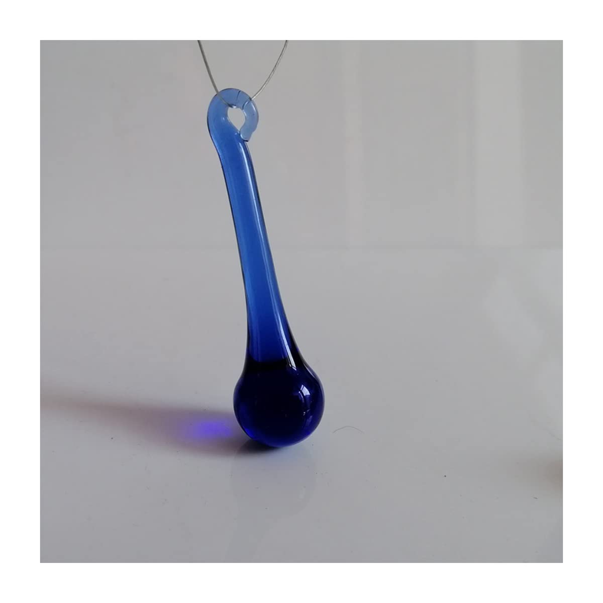 Chandelier Crystal Prisms Pendants 10Pcs 53mm Raindrop Crystal Prisms Pendant Chandelier Lamp Lighting Parts Crystals Lighting Lamp Replacement Parts (Color : Blue)