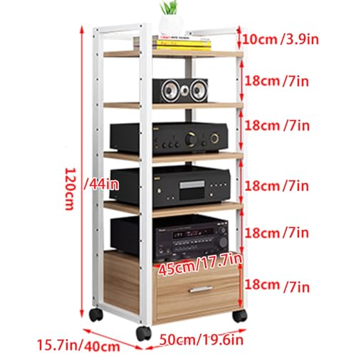 Meuble pour platine vinyle au design moderne en bois noble