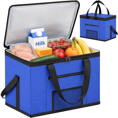 ZENO Cooler Bag | 28L Cool Bag Box | Thermal Food Delivery Bag | Large Insulated Picnic Lunch Bag | Cool Box | Grocery Shopping Bags | Cooling Bag for Camping BBQ Shopping Fishing Family Outdoor