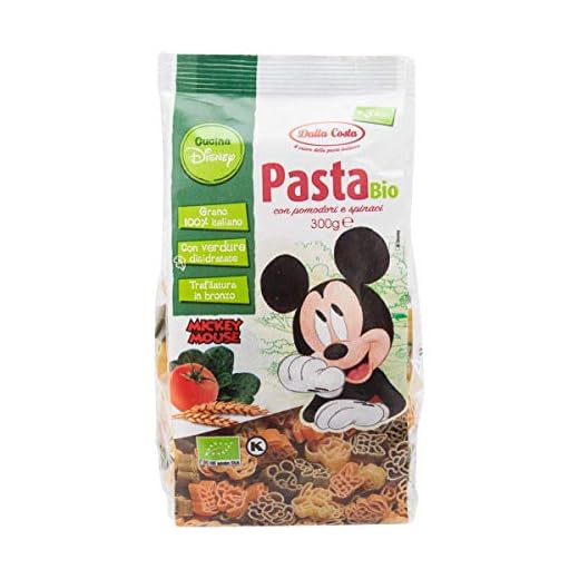 Pasta (sémola tricolor) DISNEY MICKEY BIO 300 g - DALLA COSTA
