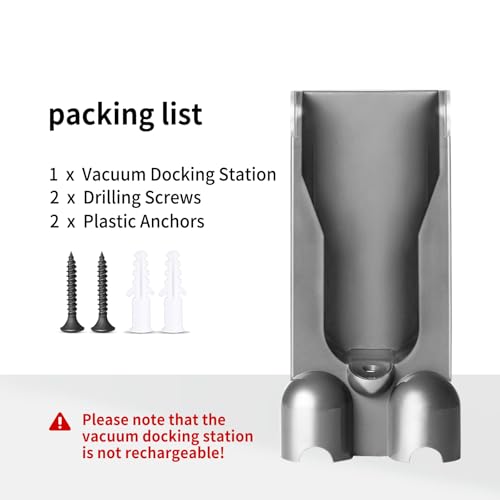 Wall Mounted Docking Station Bracket for V10 (SV12) Cordless Vacuum Cleaners | Compatible with Part No. 969042-01 | Not Compatible with Dyson V11 by keluke - Image 3