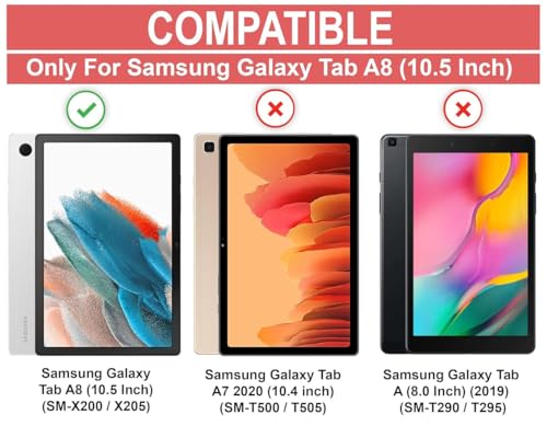 Image of Screen Protector for Samsung Galaxy Tab A8 10.5 inch, |1 Pack| HD Clear Flexible PET Film, 9H Hardness, Anti-Scratch, Bubble-Free Install (Not Tempered Glass)