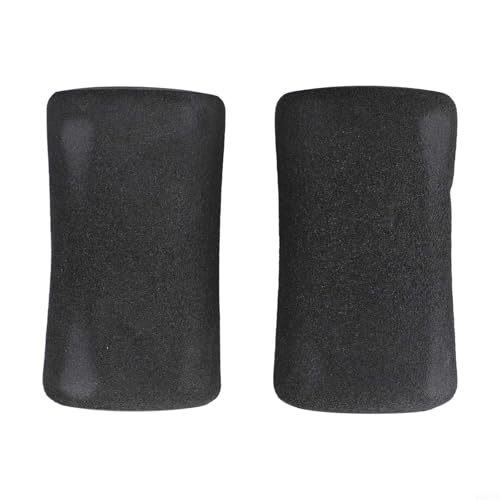 Foam Foot Pad Roller 2 Pack para reemplazo de rodillo de extensión de pierna compatible con máquinas de peso y gimnasio, espuma de alta densidad para diámetro de tubo 22-25 mm, negro (2 piezas 135 mm) miniatura 2