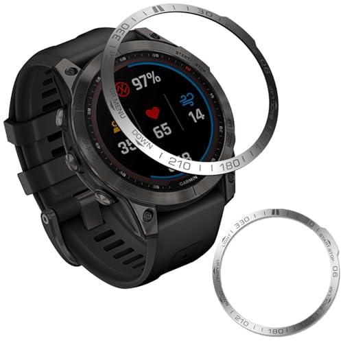JUSUTEK �v�V �R���p�`�u�� Garmin Fenix Fenix7/7PRO ��p �ڐ� �x�[�������O �ی�J�o�[ �����O �S���� ���� �ϏՌ� for GARMIN(�K�[�~��) Fenix7/7PRO (Fenix7/7PRO, ��+�O���[��)