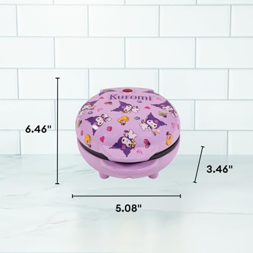 Uncanny Brands Hello Kitty Kuromi Mini Waffle Maker - Cook With Your Favorite Bunny Character