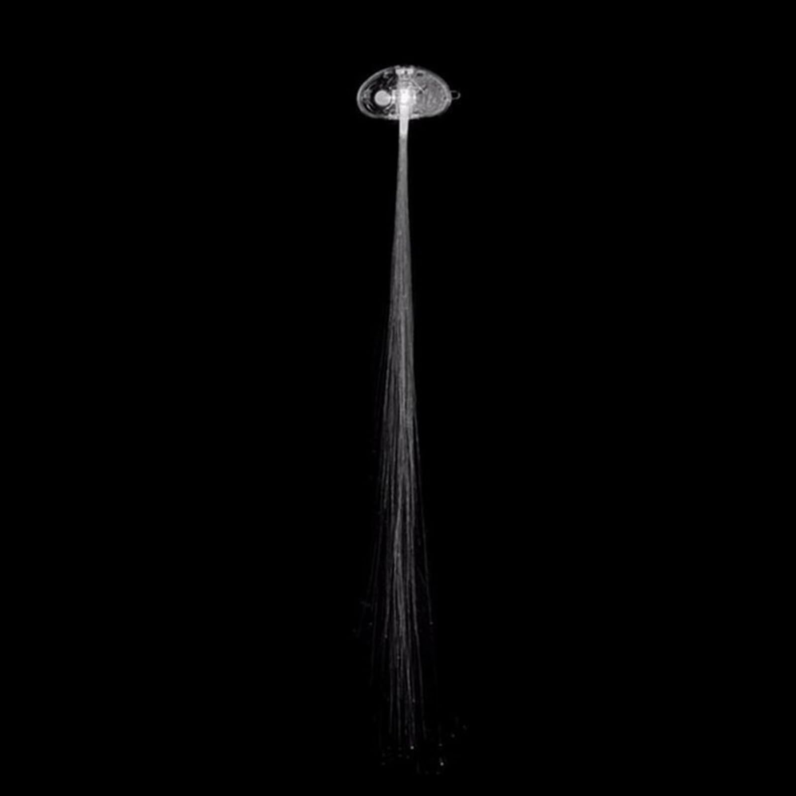 matumou LED Light Up Braid Luminous Fiber Optic Hairpin Decor for Halloween Party Bar