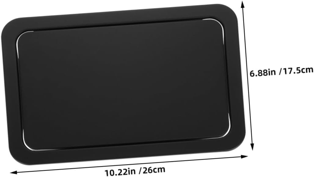 Recessed Trash Can Lid 2pcs Stainless Steel Swing Flip Covers Medium 260x175mm Built-in Countertop Garbage Bin Lid for Kitchen Bathroom Waste Chute