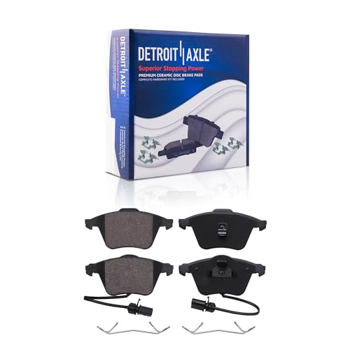 Image of Detroit Axle - 4pc Front Brake Kit for 2009-2012 Volkswagen CC