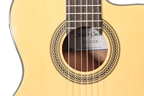 Calido 21-Ce, Nylon String, Spruce Top, Classical Acoustic Electric Guitar #TOP2