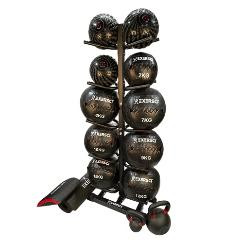 Exersci Medicine Ball, Slam Ball Storage rack - Holds Up To 10 Balls - Image 2