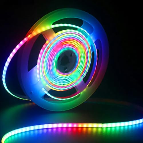 Tira LED Direccionable WS2812B 16.4ft 160 LEDs/m 5mm ancho miniatura 1