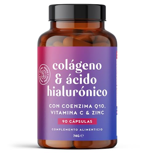 Colágeno Ácido Hialurónico + Q10 | 90 Cápsulas | con CoQ10, Zinc...