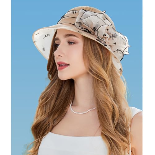 Sombrero de mujer KORADI Derby Kentucky de organza miniatura 6