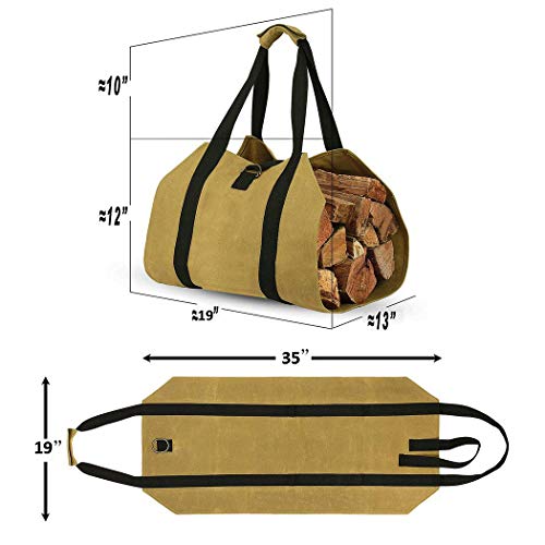 ANTEER Borsa di Tela Log Carrier Resistente