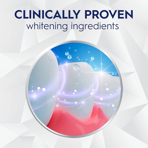 Image of Crest 3D White Brilliance Luminous Purple Teeth Whitening Toothpaste, 4.6 oz Pack of 3, Anticavity Fluoride Toothpaste, Fights 100% More Surface Stains, 24 Hour Active Stain Prevention