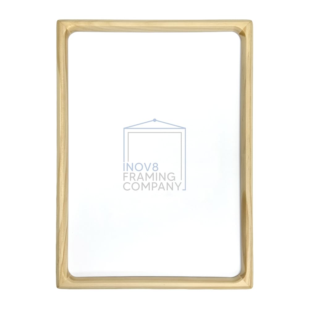 Inov8 Photo Frame Rounded Wood Natural 10x8 - (5x7 App)