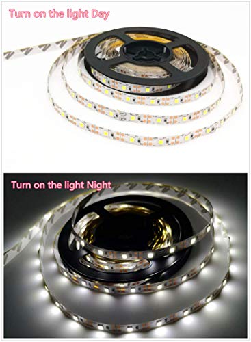 Tira de LED con sensor de movimiento, 5m luz blanca fría miniatura 7