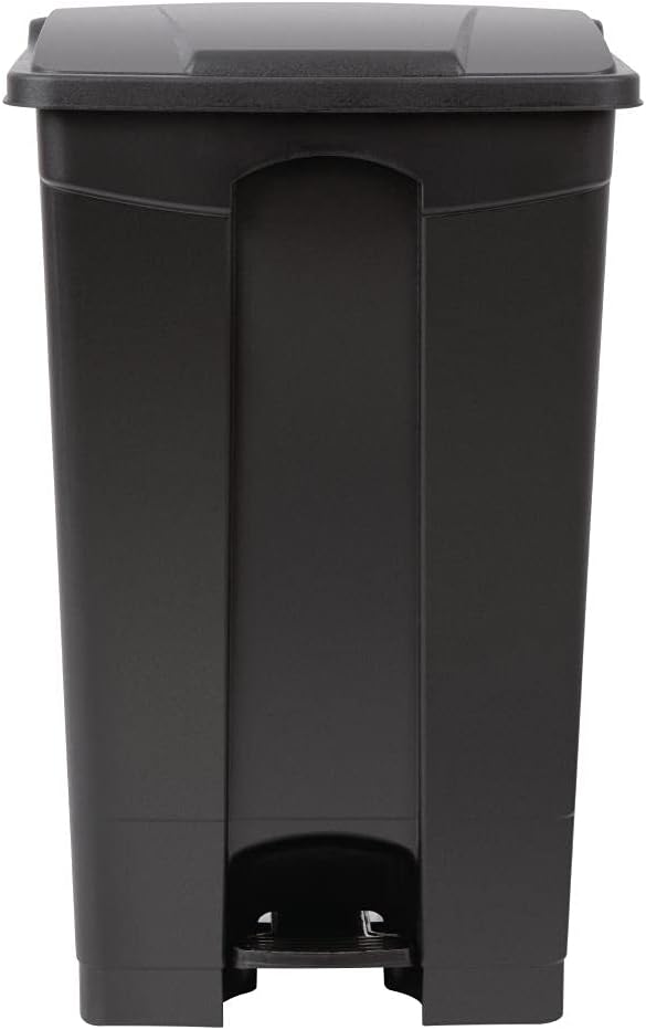 Jantex Kitchen Pedal Bin 87 Litre, Black, Polypropylene Plastic Bin, Size: 820(H) x 495(W) x 400(D) mm