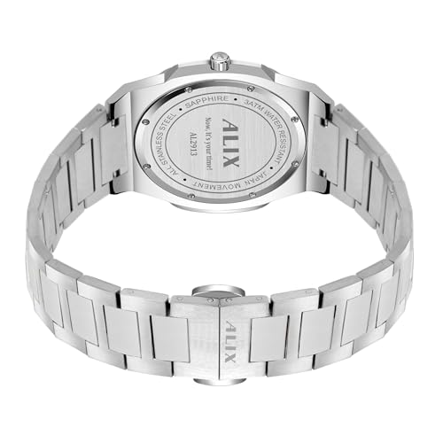 Image of ALIX AL2913 Men's Waterproof Multifunctional Stainless Steel Strap Quartz Analog Watch