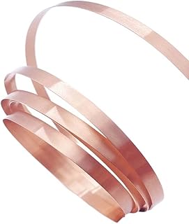 GatherTOOL 1PC 99.9% Pure Coppers T2 Cu Metal Sheet Coppers Plate Skin Red Coppers Purple Coppers Foil Thickness 0.05mm-0.6mm Width 10mm-60mm (Color : Thickness 0.2mm, Size : Width 40mm (1M))