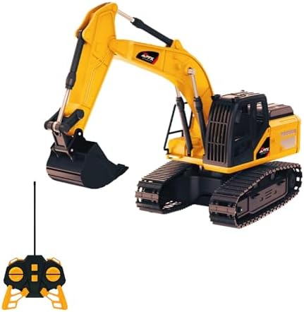 Uzaktan Kumandalı 40 MHz Tam Fonksiyonlu Rc İş Araçları Led Işıklı Kepçeleri, Damperi ve Vinç Hareketlidir (Kule Vinç-Kepçe-Bulldozer-Kamyon) (Kepçe) - Görsel 1