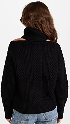 PAIGE Women's Lorilee Cable Knit Turtleneck Sweater #TOP22