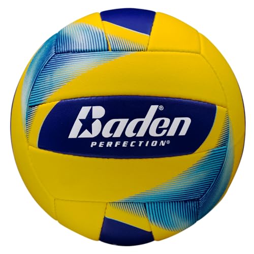 Baden | Beach Elite | Weather Resistant Cover + Raised Seem for Maximum Play | Official College Beach Volleyball | All Ages | Official Size 5 | Navy/Green/White | Official AVCA Beach Ball