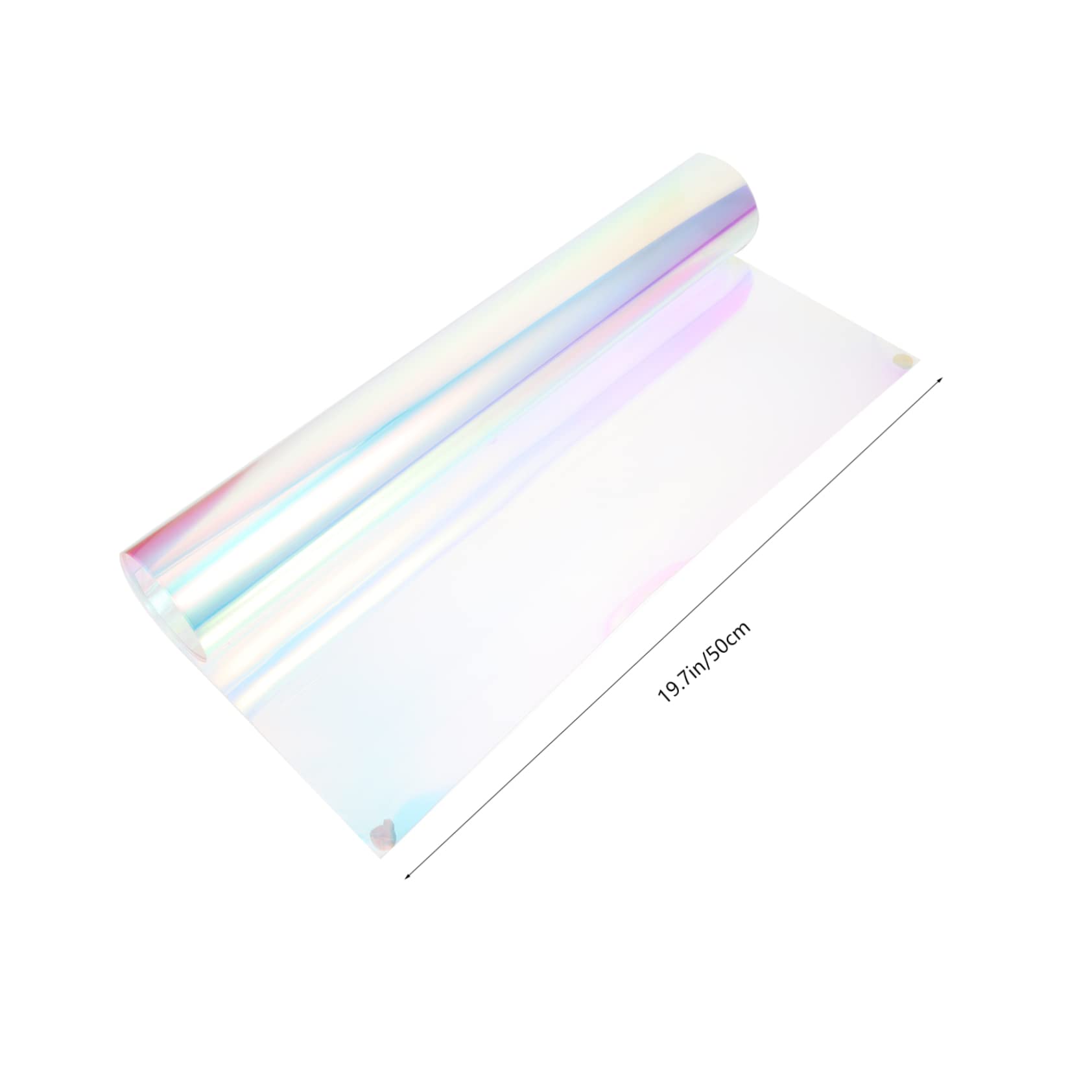 Housoutil 4 Blätter PVC Holographische Folie Transparent Glänzend DIY Dekostoff für Taschen Schlüsselanhänger Haaraccessoires Robust und Schnittfest